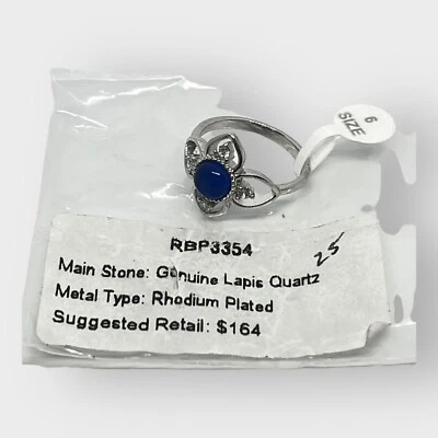 Anillo Bomb Party Talla 6 - Tanzanita creada en laboratorio - Moderno con un giro RBP2897 NUEVO Foto 1 de 4