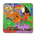 Vintage San Diego Zoo Wild Animal Park Cheetah Toucan Frog Travel Souvenir Pin