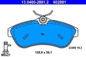 Series Brake Pads 602881 13.0460-2881 Set Pills Brakes - Imagen 1 de 2