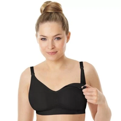 Playtex Small Black Maternity Nursing Wire free Full Coverage Bra US4956 - Image 1 of 4