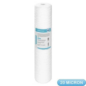 20 Micron 20" x 4.5" Whole House String Wound Sediment Water Filter for Big Blue - Picture 1 of 10