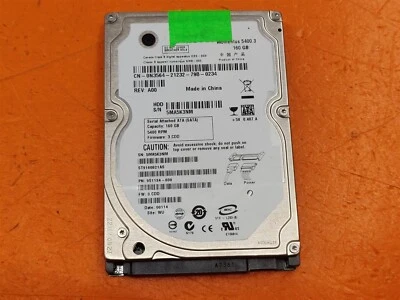 ⭐️⭐️⭐️⭐️⭐️ HDD Hard Drive SATA Laptop 2.5" Seagate Momentus ST9160821AS 160GB - Image 1 of 2