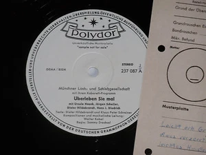 DIE MÜNCHNER LACH- &... -Überleben Sie..- LP 1962 Polydor Promo Archiv-Copy mint - Picture 1 of 1