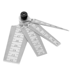 Range 0-29mm Gap Hole Taper Gauge Ruler Stainless Gage Inspection Measuring Tool - Picture 1 of 4