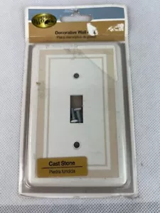 Palanca de piedra fundida placa de interruptor único luz placa de pared cubierta Hampton Bay - Imagen 1 de 2
