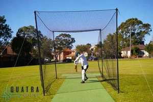 Backyard Cricket Practice Cage Netting 5m x 2.7m x 3m (Includes net and posts) - Picture 1 of 11