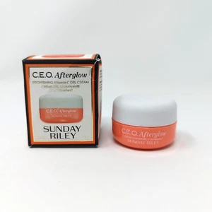 Sunday Riley C.E.O. Afterglow Vitamin C Reichhaltige Feuchtigkeit Gesichtscreme 0,5oz/15ml Neu - Bild 1 von 4