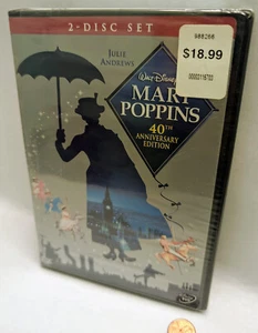 Disney.MARY POPPINS.40th Anniversary Edition (DVD, 2-Discs)Julie Andrews.NEU - Bild 1 von 5