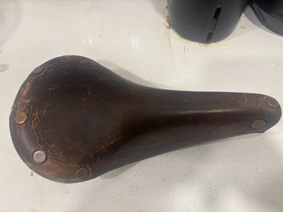 Selim de bicicleta de couro Brooks - Marrom - Imagem 1 de 4