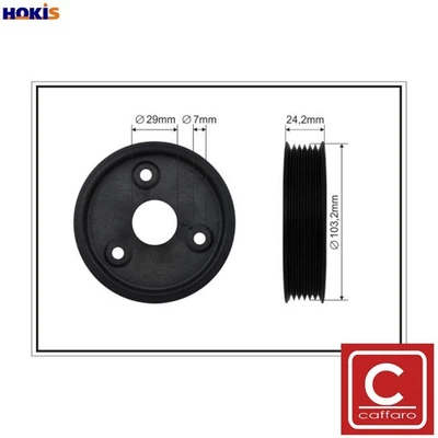 BELT PULLEY POWER STEERING PUMP 500322 FOR RENAULT CLIO/MIO/II/Mk LUTECIA 1.5L - Image 1 of 4