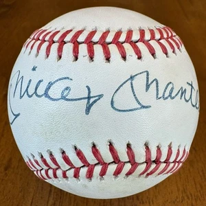Mickey Mantle Signed Autographed National League Baseball Ball JSA Holo COA - Picture 1 of 9