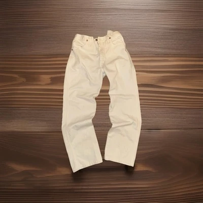 Pantalones de mezclilla Wrangler para hombre 34x32 blancos pierna recta vaquero occidental sin etiqueta Foto 1 de 4