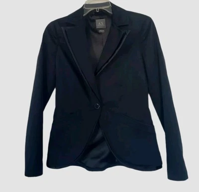 Blazer elástico de algodón talla S A/X ARMANI EXCHANGE LS para mujer  Foto 1 de 4