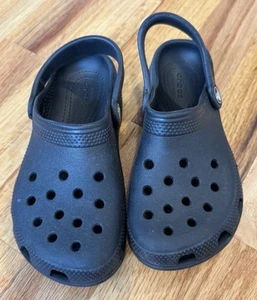 Kids Crocs Size 13 C13 Black EUC - Picture 1 of 5