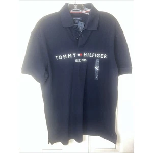 Tommy Hilfiger Herren Poloshirt Large Kurzarm Rugby Navy Blau Golf THFLEX - Bild 1 von 9
