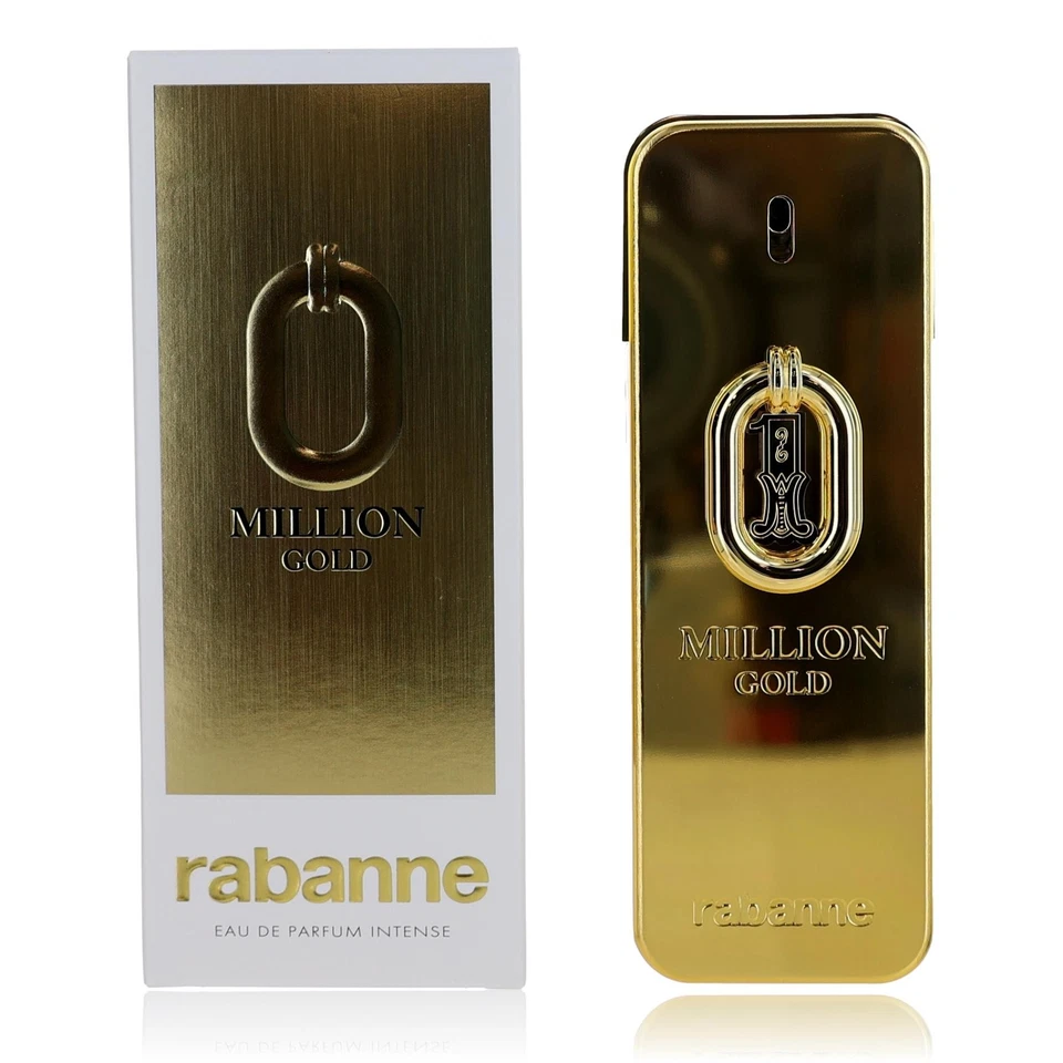 1 Million Gold de Paco Rabanne, 3,4 OZ eau de parfum spray intenso para hombres Foto 1 de 1