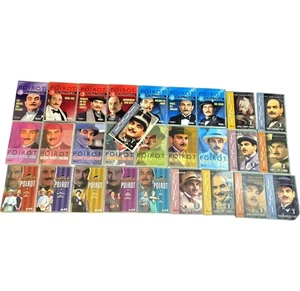 Agatha Christie Poirot 28 DVD Lot David Suchet Mystery Collection Slim Case Set - Picture 1 of 14