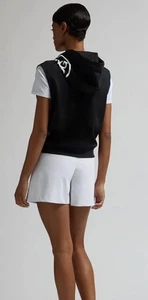 G/Fore Gfore G4 Golf Sleeveless Hoodie Vest Womens Size Medium Black 42x21” New - Picture 1 of 14