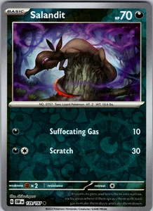 Salandit Reverse Holo 139/197 SV03: Obsidian Flames Common - NM - Picture 1 of 2