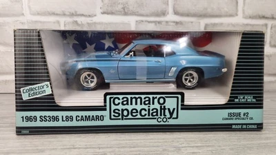 Camaro Specialty Blue 1969 Camaro SS396 L89 1:18 Diecast 1 of 2,500 Issue #2 - Image 1 of 4