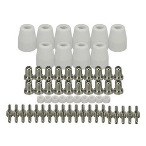 60pcs LG-40 PT-31 Plasma Cutter Consumables Extended Nickel-plated CUT-50 CT-312 - Picture 1 of 11
