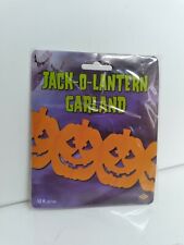 Vintage Halloween Pumpkin Garland Jack-o-lantern 12ft NOS 1 Per Purchase