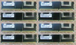 Original Dell 64Gb (8 x 8Gb dimms) Memory Poweredge 1950 2950 2900 6950 R900 - Picture 1 of 1