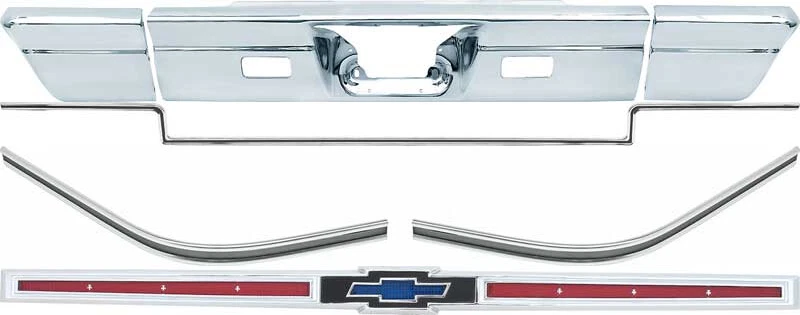 Chevrolet Impala 1966 3 piezas parachoques maletero cuarto moldura y emblema maletero Foto 1 de 1