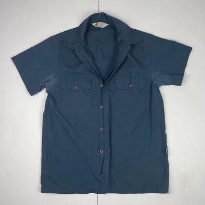 Camisa Carhartt pequeña azul para hombre manga corta botón maestro - Imagen 1 de 4