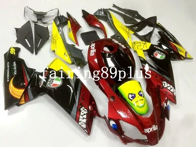 Candy Red Black Shark ABS Injection Fairing Kit Fit for 2006-2011 Aprilia RS125 — 第 1/4 张图片