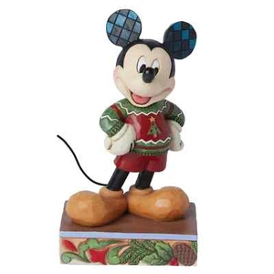 Jim Shore Disney MICKEY SUÉTER DE NAVIDAD - TODO ADORNADO 6015002 NUEVO - Imagen 1 de 4