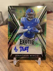2023 Leaf Exotic Jonathan Mingo Chameleon Mojo Rookie Auto #/5 SSP ๐ฅ๐ - Picture 1 of 2