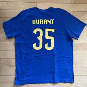 Golden State Warriors Kevin Durant #35 T-Shirt Men’s Sz. 2XL Blue - Picture 1 of 10