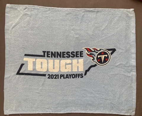 Tennessee Tough 2021 Playoffs TN Titans Rally Towel (15" x 18") Cover