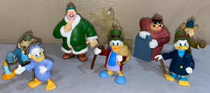 Disney CHRISTMAS CAROL Keychain FIGURE lot 8 Scrooge Mole Rat Goofy Giant (TotUU - Picture 1 of 22