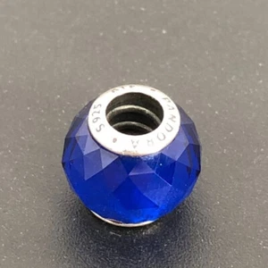AUTÉNTICO Pandora Real-Azul Facetas Geométricas 791722NCB - Imagen 1 de 3
