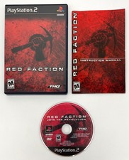 Red Faction - Playstation 2 PS2 - Tested & Complete w/ Manual CIB