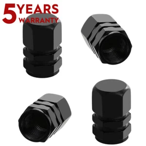 4Pcs Black Hexagonal Tire Valve Stem Cap for Toyota Cars, Universal - Picture 1 of 12