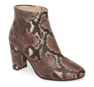 Nuevo Botín de Cuero Vince Camuto Sanstan Pitón Serpiente Talla 7.5 Retro Y2K Mobwife Foto 1 de 4