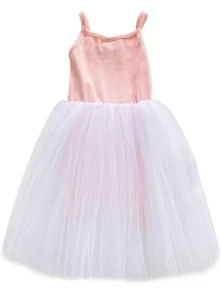 Baby Girls Tutu Dress Sleeveless Infant Toddler Sundress Tulle Bubble 5 Layers B - Picture 1 of 8
