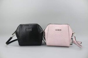 Mini Crossbody Message Handbag Black/Pink Andover Snake Embossed Pattern Bags 