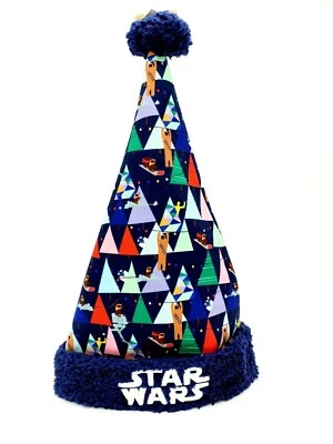 Star Wars Navidad Santa Fuzzy Ball Hat Chewbacca Ewok R2D2 C3P0 Nuevo Foto 1 de 4