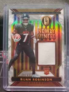 2023 Panini Gold Standard Newly Minted BIJAN ROBINSON RC PATCH No. NM-3 28/49