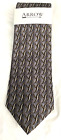 Arrow Mens Tie Silk Necktie 56 Long 4 Wide Gray Gold White Black New