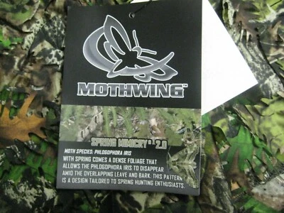  Mothwing Hat Facemask Hood Leafy 3D Spring Green Turkey Deer Bow Hunting Camo - Image 1 of 4