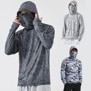 Angeln Sonnenschutzkleidung Sommer ultradünne Eis Seide UV-Schutz Jacke ^ - Bild 1 von 21