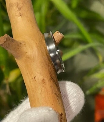 Кольцо повседневного ношения, сплошная титановая лента, вогнутая огранка, ширина 4 мм - Изображение 1 из 4