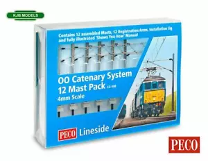 More details for bnib oo gauge peco lc-100 catenary system starter pack - contains 12 masts