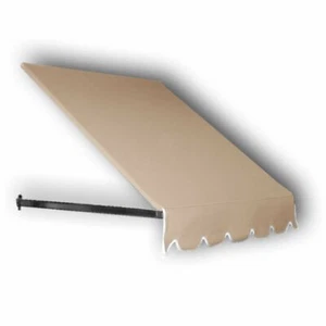 Awntech 5-Feet Dallas Retro Awning, 31-Inch Height by 24-Inch Diameter, Tan - Picture 1 of 4