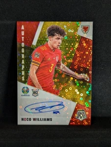 Neco Williams Auto /10 2021 Panini Mosaic Euro 2020 Gold Prizm - Jersey Match #3 - Bild 1 von 2